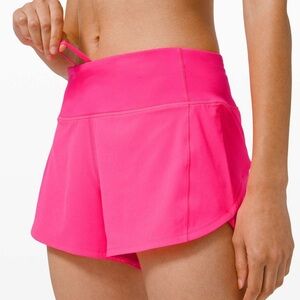 Lululemon Speed Up Short Long - 4” Inseam - Pink Highlight